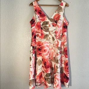 Floral  V-neck Dress